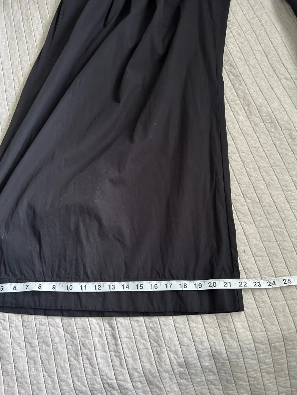 FREE PEOPLE Cassia Pleated cotton black Ultra Wide Leg Trouser Pants 12 large